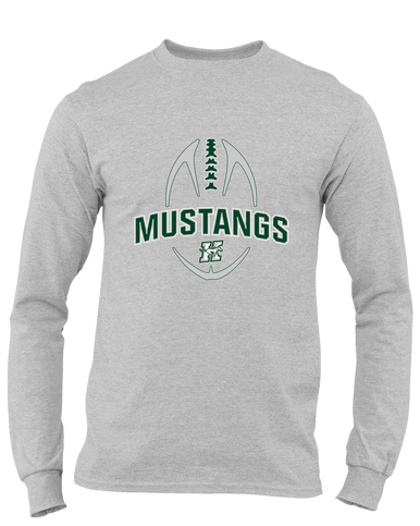 Richard King Mustangs Football #5 Men's LS T-Shirt