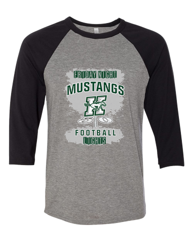 Richard King Mustangs Football #6 Women's Baseball T-Shirt