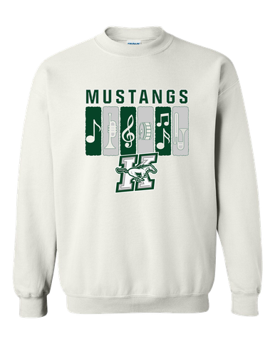 Richard King Mustangs Band # 2 Men's Sweatshirt