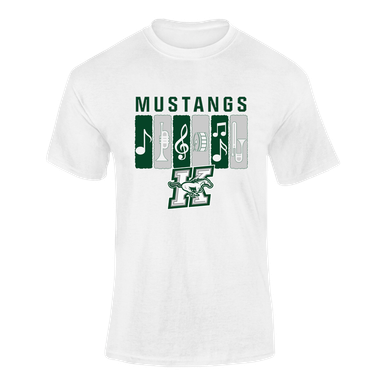 Richard King Mustangs Band # 2 Men's SS T-Shirt
