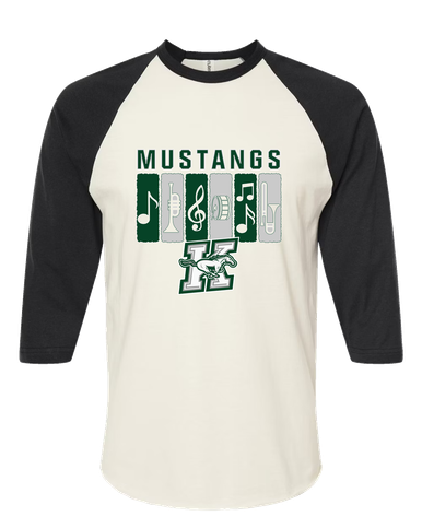 Richard King Mustangs Band # 2 Women's Baseball T-Shirt