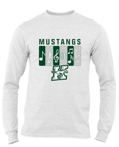 Richard King Mustangs Band # 2 Men's Premium LS T-Shirt