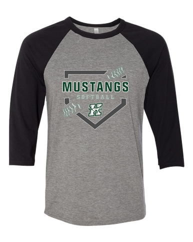 Richard King Mustangs Softball #2 Women's Baseball T-Shirt