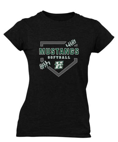 Richard King Mustangs Softball #2 Women's Premium SS T-Shirt