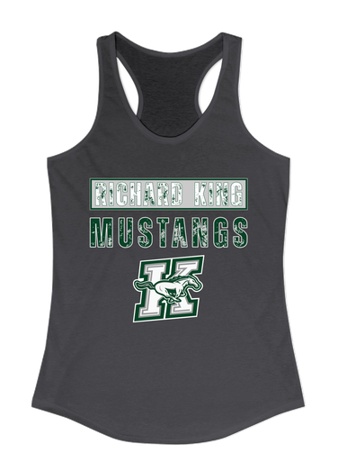 Richard King Mustangs Mascot #9 Women's Tank Top