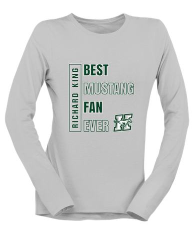 Richard King Mustangs Best Mustang Fan Women's LS T-Shirt