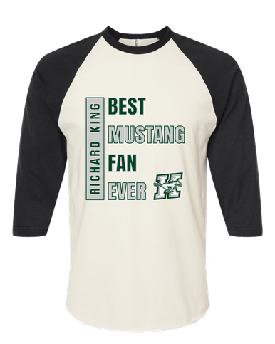 Richard King Mustangs Best Mustang Fan Men's Baseball T-Shirt