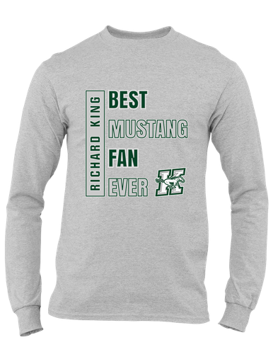 Richard King Mustangs Best Mustang Fan Men's LS T-Shirt