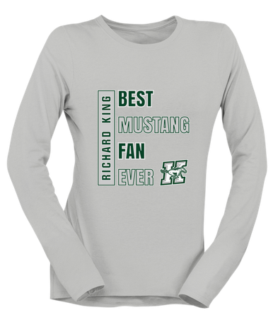 Richard King Mustangs Best Mustang Fan Women's Premium LS T-Shirt