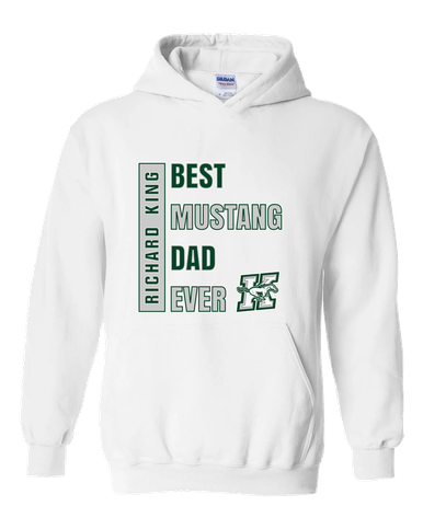 Richard King Mustangs Best Mustang Dad Men's Hoodie
