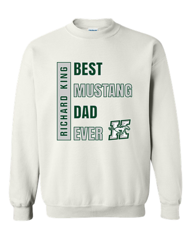 Richard King Mustangs Best Mustang Dad Men's Sweatshirt
