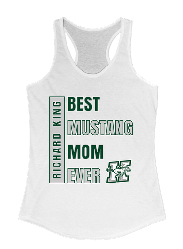 Richard King Mustangs Best Mustang Mom Women's Tank Top