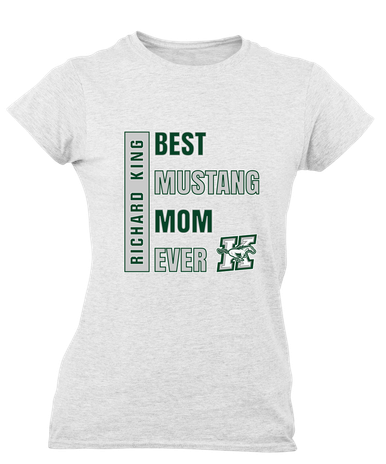 Richard King Mustangs Best Mustang Mom Women's Premium SS T-Shirt