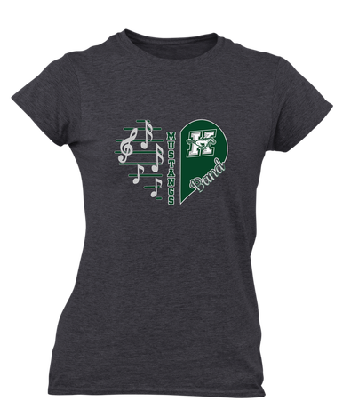 Richard King Mustangs Heart Band Women's Premium SS T-Shirt