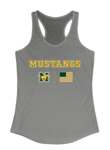 JW Nixon Mustangs Team Colors Flag Women's Tank Top