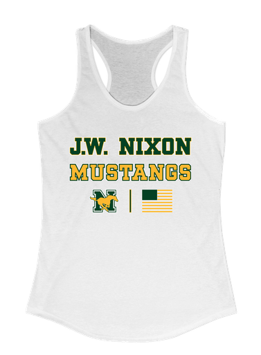 JW Nixon Mustangs Spirit Flag Women's Tank Top