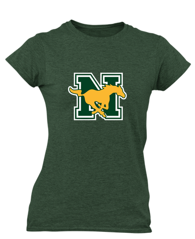 JW Nixon Mustangs Mascot #1 Women's SS T-Shirt