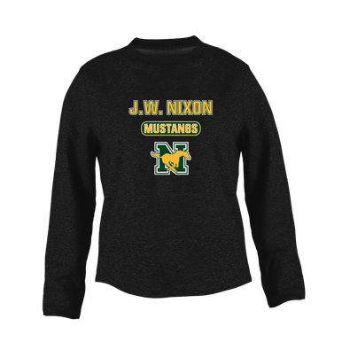 JW Nixon Mustangs Mascot #3 Women's Sweatshirt