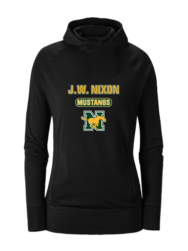 JW Nixon Mustangs Mascot #3 Women's Hoodie