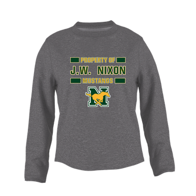JW Nixon Mustangs Property Of Women's Sweatshirt