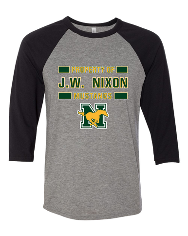 JW Nixon Mustangs Property Of Men's Baseball T-Shirt