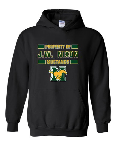 JW Nixon Mustangs Property Of Men's Hoodie