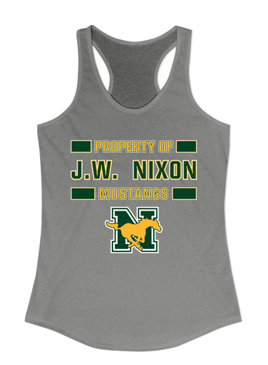 JW Nixon Mustangs Property Of Women's Tank Top