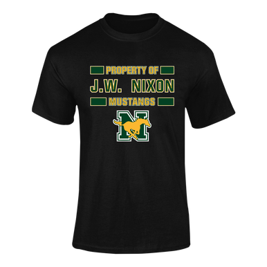 JW Nixon Mustangs Property Of Men's SS T-Shirt