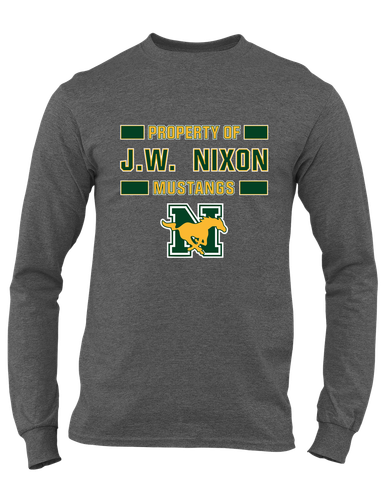 JW Nixon Mustangs Property Of Men's Premium LS T-Shirt