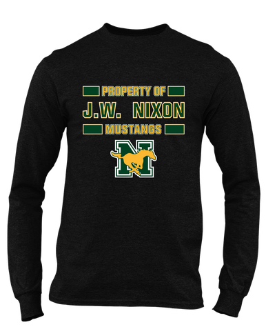 JW Nixon Mustangs Property Of Men's LS T-Shirt