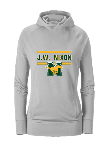 JW Nixon Mustangs Mascot #4 Women's Hoodie