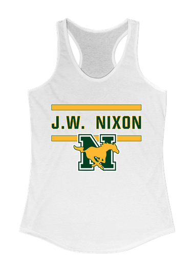 JW Nixon Mustangs Mascot #4 Women's Tank Top