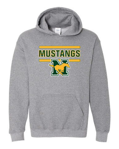 JW Nixon Mustangs Mascot #5 Men's Hoodie