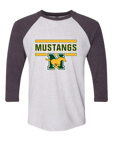 JW Nixon Mustangs Mascot #5 Women's Baseball T-Shirt