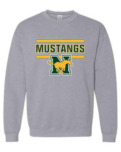 JW Nixon Mustangs Mascot #5 Men's Sweatshirt
