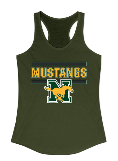 JW Nixon Mustangs Mascot #5 Women's Tank Top