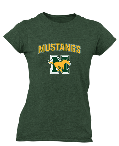 JW Nixon Mustangs Mascot #6 Women's Premium SS T-Shirt