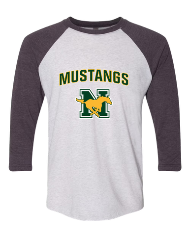 JW Nixon Mustangs Mascot #6 Men's Baseball T-Shirt