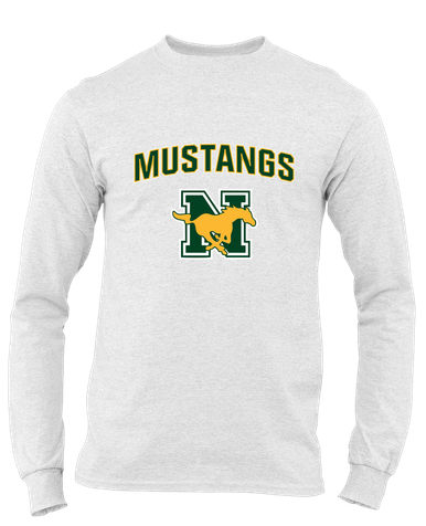 JW Nixon Mustangs Mascot #6 Men's LS T-Shirt