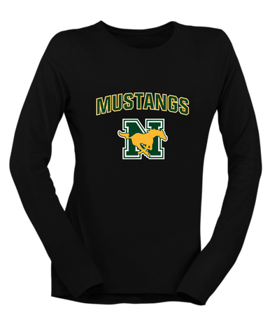 JW Nixon Mustangs Mascot #6 Women's Premium LS T-Shirt