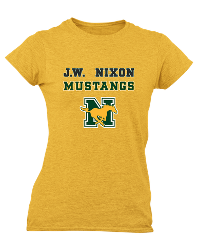 JW Nixon Mustangs Spirit Women's SS T-Shirt