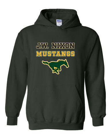 JW Nixon Mustangs Spirit Men's Hoodie