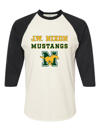 JW Nixon Mustangs Spirit Women's Baseball T-Shirt