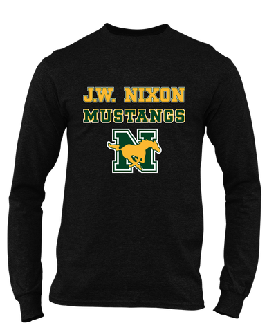 JW Nixon Mustangs Spirit Men's Premium LS T-Shirt