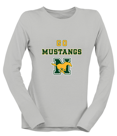 JW Nixon Mustangs Go Team Women's Premium LS T-Shirt