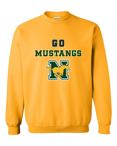 JW Nixon Mustangs Go Team Men's Sweatshirt