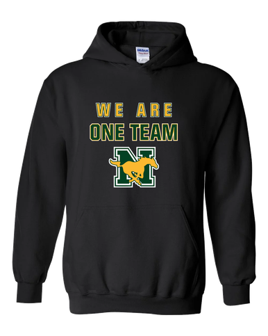 JW Nixon Mustangs We Are One Team Men's Hoodie