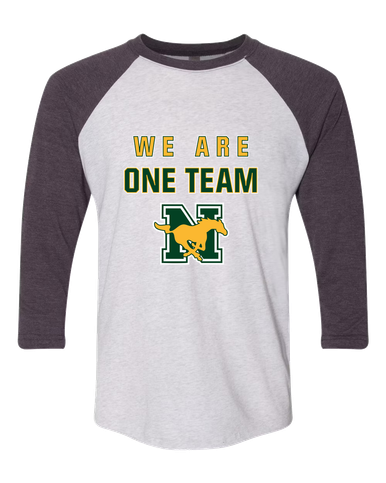JW Nixon Mustangs We Are One Team Women's Baseball T-Shirt