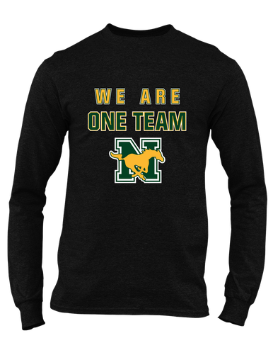 JW Nixon Mustangs We Are One Team Men's LS T-Shirt