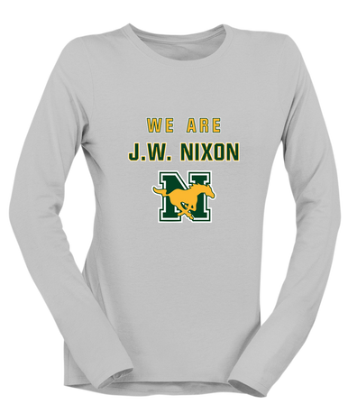 JW Nixon Mustangs We Are Women's LS T-Shirt